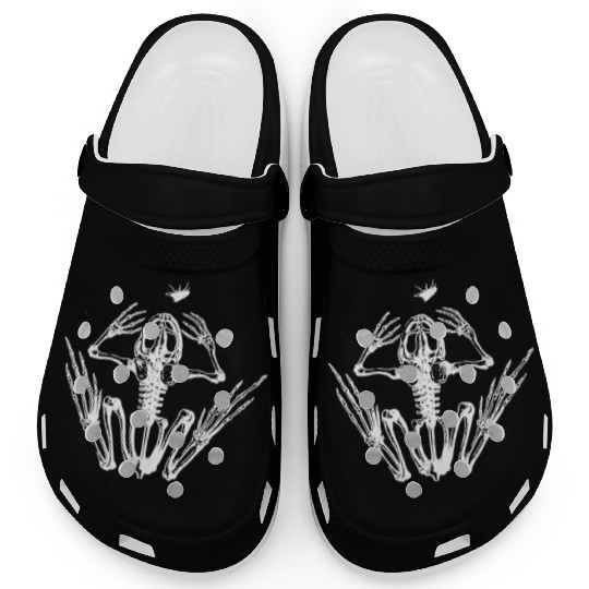 Frog Skeleton Clogs