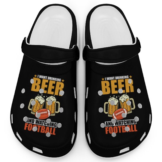 American Football and Beer Clogs