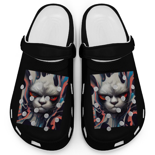 Angry Cat Clogs