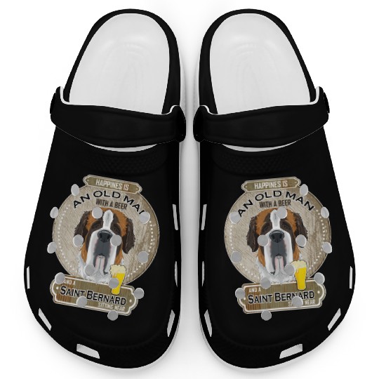 Saint Bernard Dad Beer Lover Clogs
