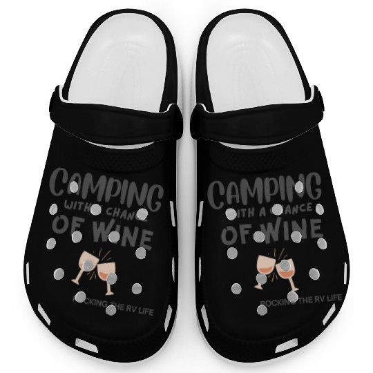Camping With a Chance of Wine Clogs