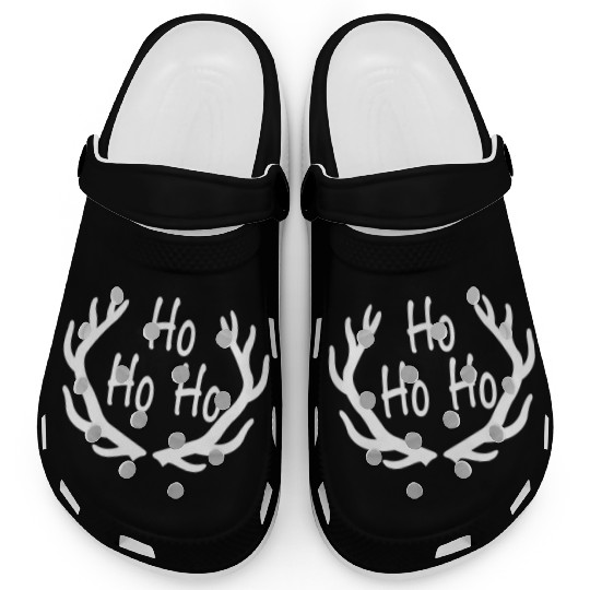 Funny Ho Ho Ho Christmas Santa Deer Snowman Gift Clogs