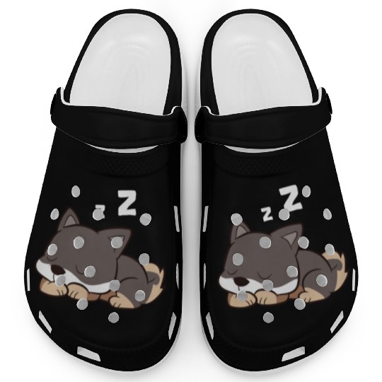 Shikoku Dog Sleeping Kochi-Ken Dog Japan Shikoku Clogs