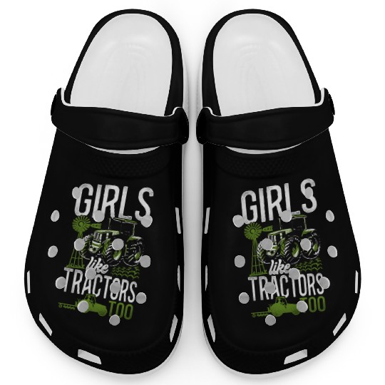 Farming Farmer Girl Tractor Clogs