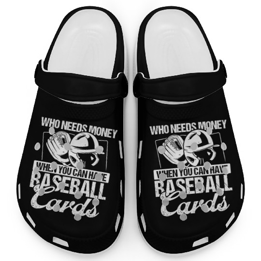 Baseball Card Collector who needs money Fan Deck Clogs