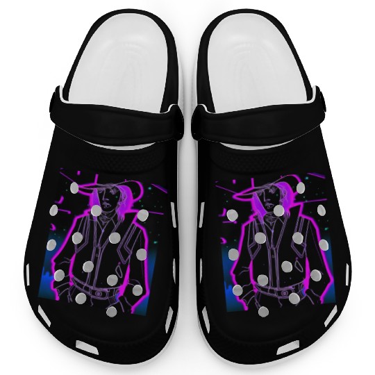 Goth Synthwave Outrun Goth Cowboy Clogs