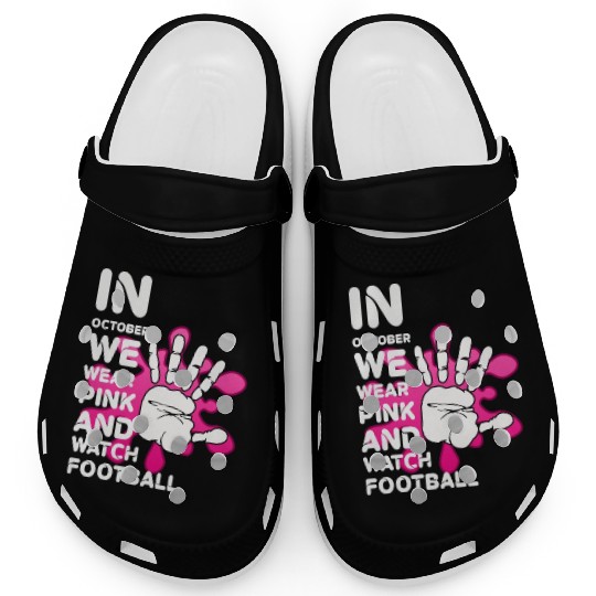 In October We Wear Pink And Watch Football Clogs