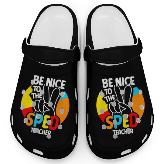 Be Nice To The Sped Teacher Special Education Cute Clogs