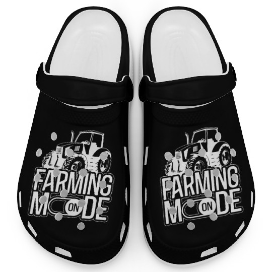 Farming Farmer Tractor Vintage Clogs