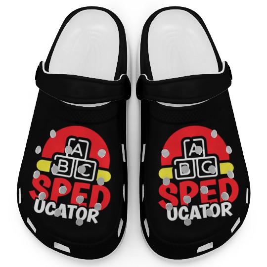 Speducator Sped Special Education Teacher Cute Clogs