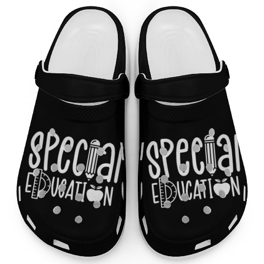 Special Education Cute Awareness Sped Teacher Clogs