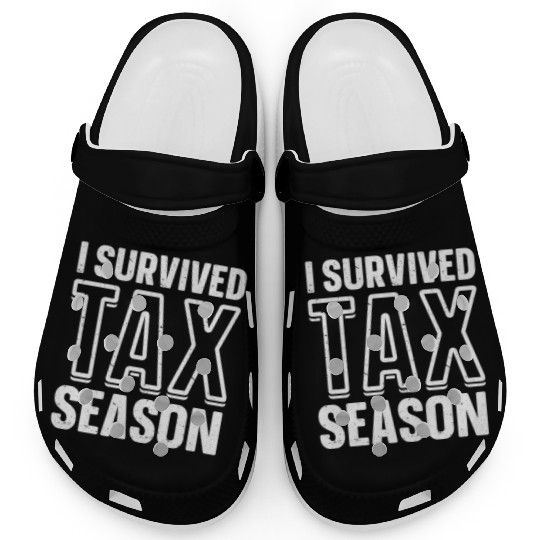 I Survived Tax Season CPA Accounting Accountant Clogs