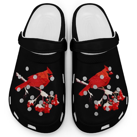 Awesome Red Cardinal Birds Gift Nature Lover Funny Clogs