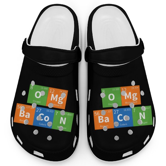 OMG Bacon Science Periodic Table Clogs