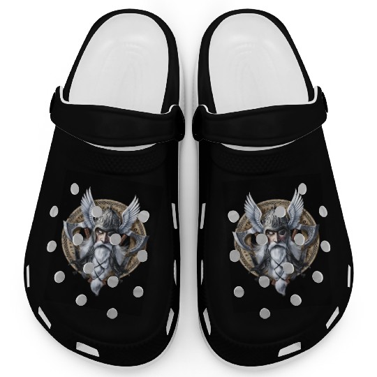 Viking Warrior God Odin Clogs