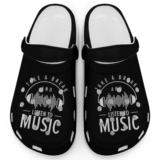 Serenity Music Lover Relaxing Break Inspirational Clogs