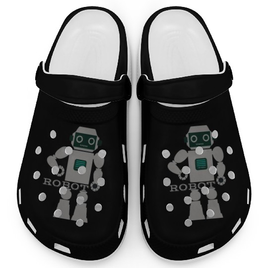 ROBOT digital character. Clogs