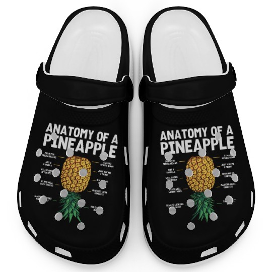 upside down anatomy of a pinapple Clogs