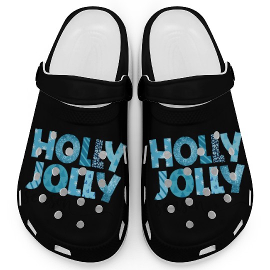 Holly Jolly season sublimation Clogs