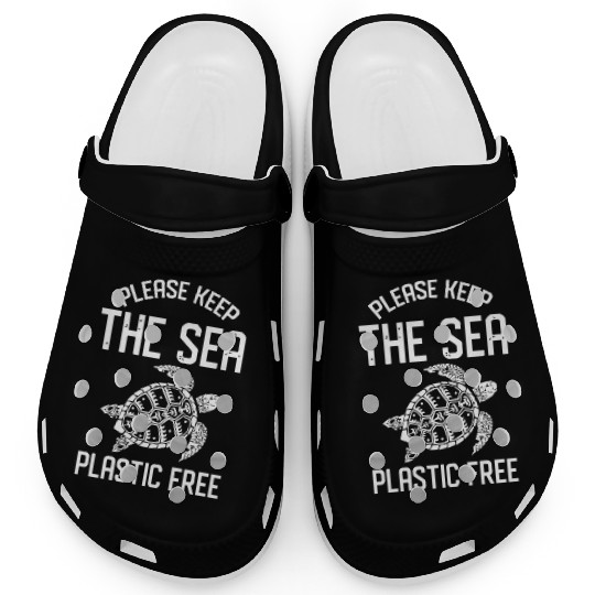 Plastic Free Save The Ocean Clogs