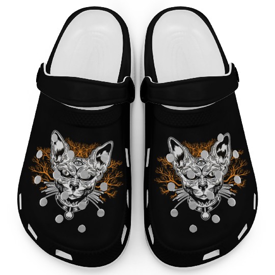 Goth Cat Concert Festivals Black Heavy Death Metal Clogs