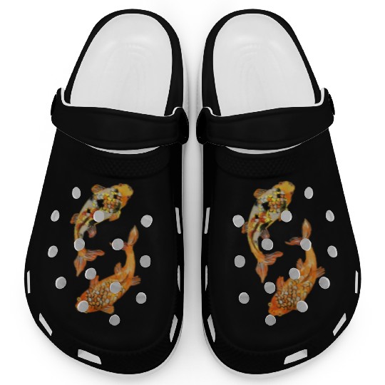 Aesthetic Japanese Koi Fish Nishikigoi Clogs