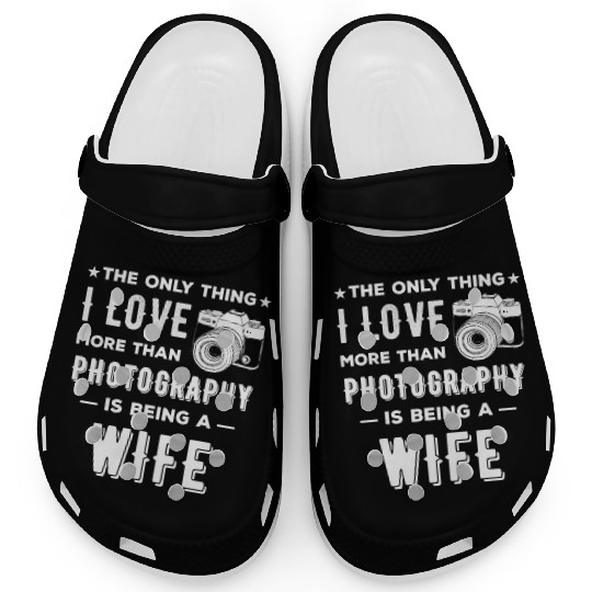Funny Photography Lover Wife Passion Clogs