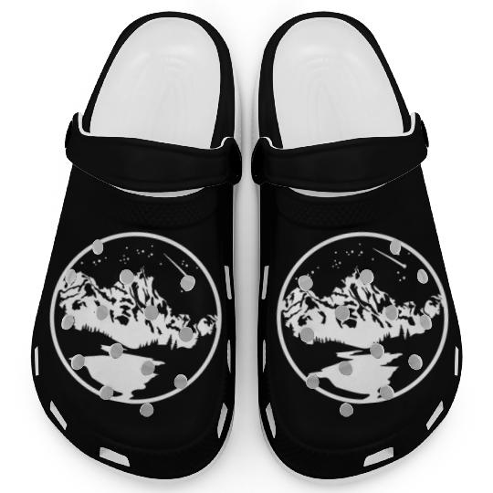 Nature Lover Midnight Sky Hiking Camping Outdoor Clogs