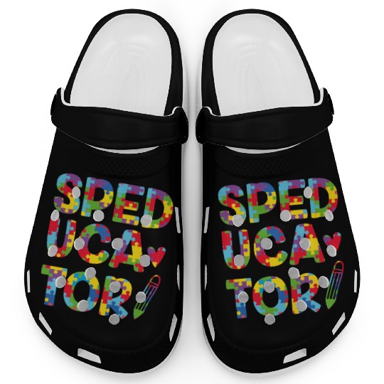 Speducator Sped Teacher Special Education Cute Clogs