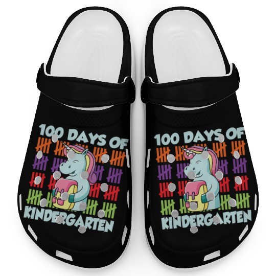 100 Days Of Kindergarten Team Cute Sweet Sayings Clogs
