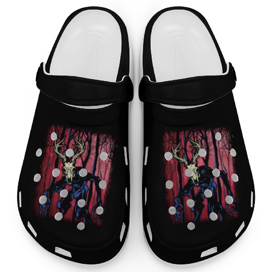 Wendigo Folk Creature Forest Halloween Cryptid Clogs