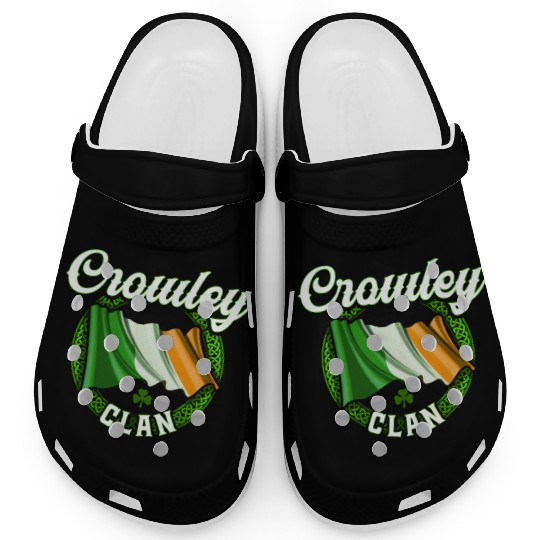 Crowley Surname Irish Last Name Ireland Flag Clogs