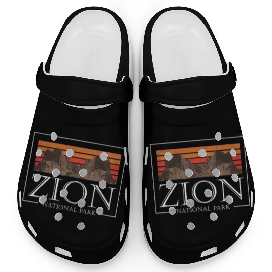 Retro Zion National Park US Vintage Utah Adventure Clogs