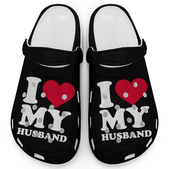 I love my husband Clogs