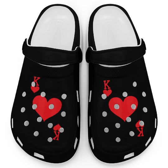 King of Hearts Playing Card Halloween Costume Tank Clogs
