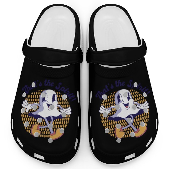 Ghost Spirit Hilarious Cute Friends Pun Clogs