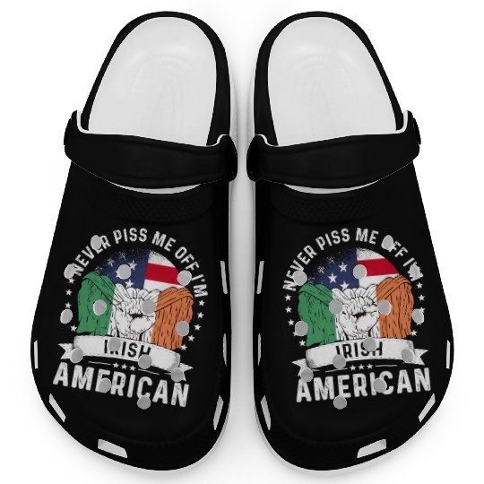 Ireland American Country Heritage Flags Clogs