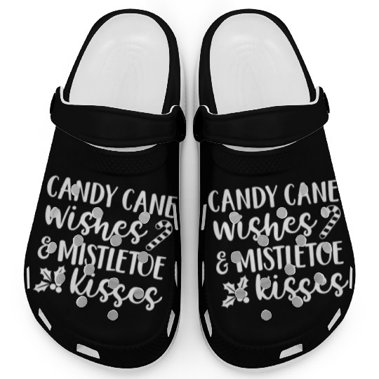 Candy Cane Wishes And Mistletoe Kisses Clogs
