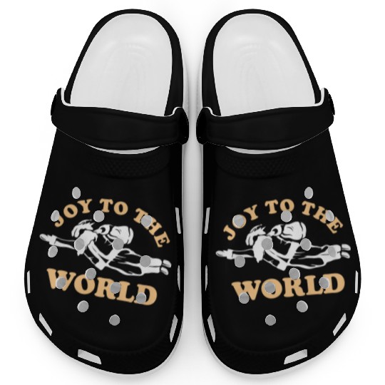 Joy To The World Santa Merry Christmas Holiday Clogs