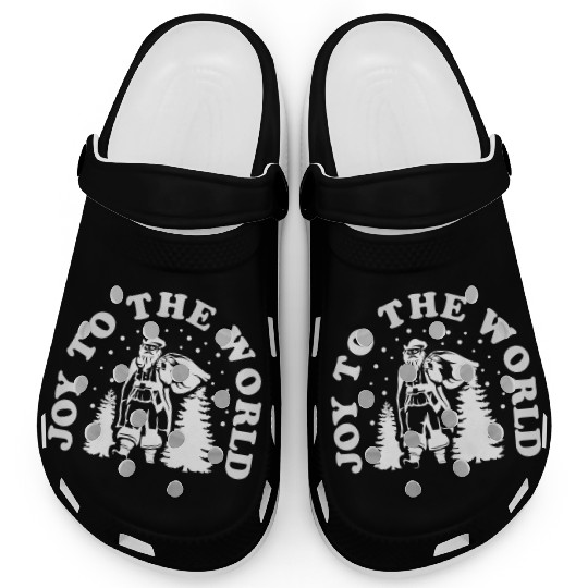 Joy To The World Merry Christmas Holiday Xmas Clogs