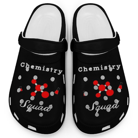 Red Chemistry Science Lab Organic Chem Squad Clogs