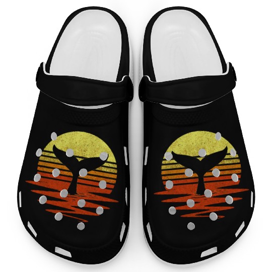 Save The Whales Nautical Ocean Killer Whale Sea Co Clogs