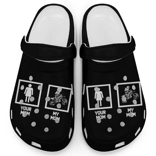 Dirt Bike Mom Biker Motorcycle Motocross Mom Clogs