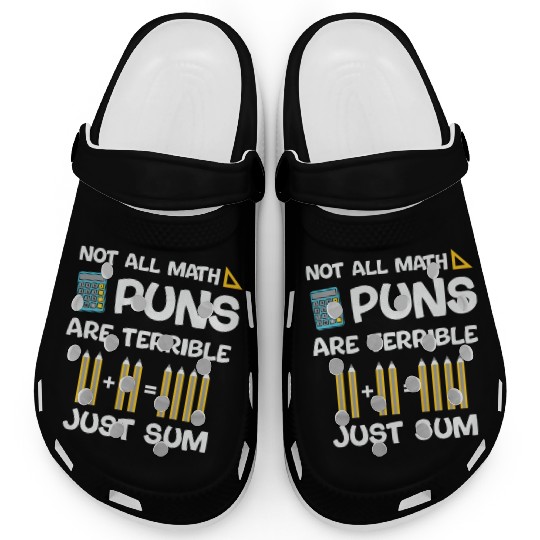 Math Puns Funny Teacher Clogs