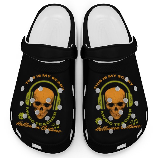 This Is My Scary Music Teacher Halloween Costume Clogs
