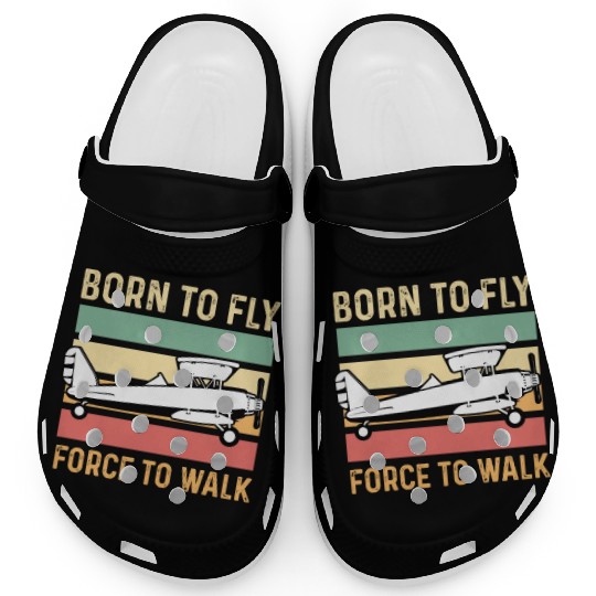 Forced to Walk Aircraft Mechanic Gift Clogs