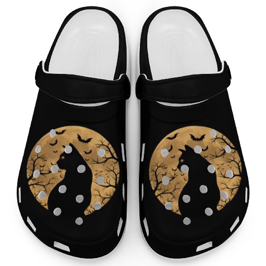 Scary Black Cat, Creepy Halloween 2022, Gift For H Clogs