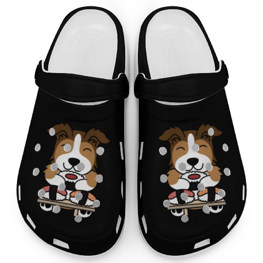 Sushi Lover Shetland Sheepdog Clogs