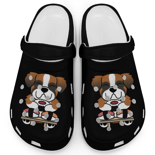 Sushi Lover Saint Bernard Clogs
