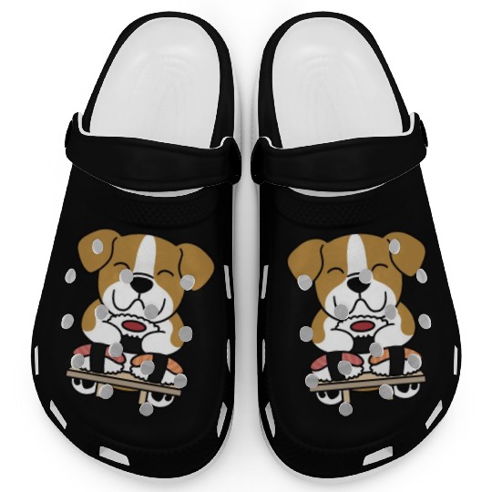 Sushi Lover English Bulldog Clogs